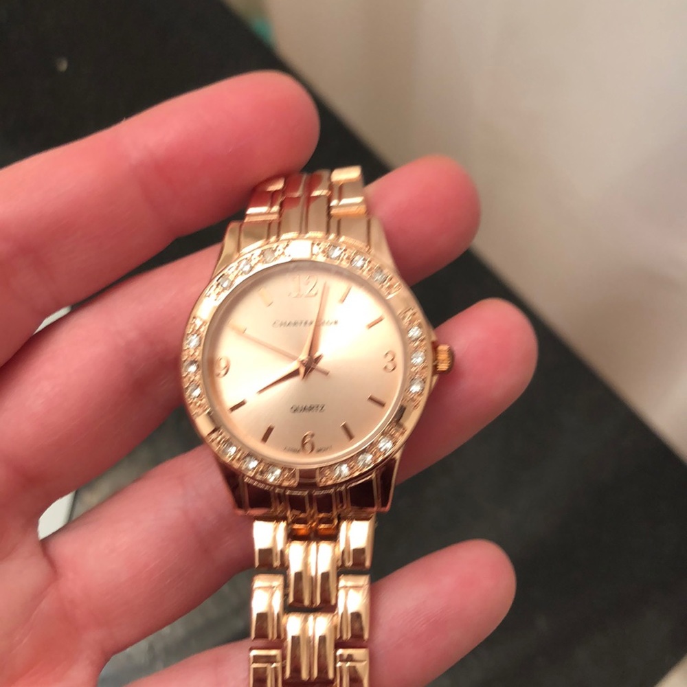 Rose gold Charter Club watch. Like new!